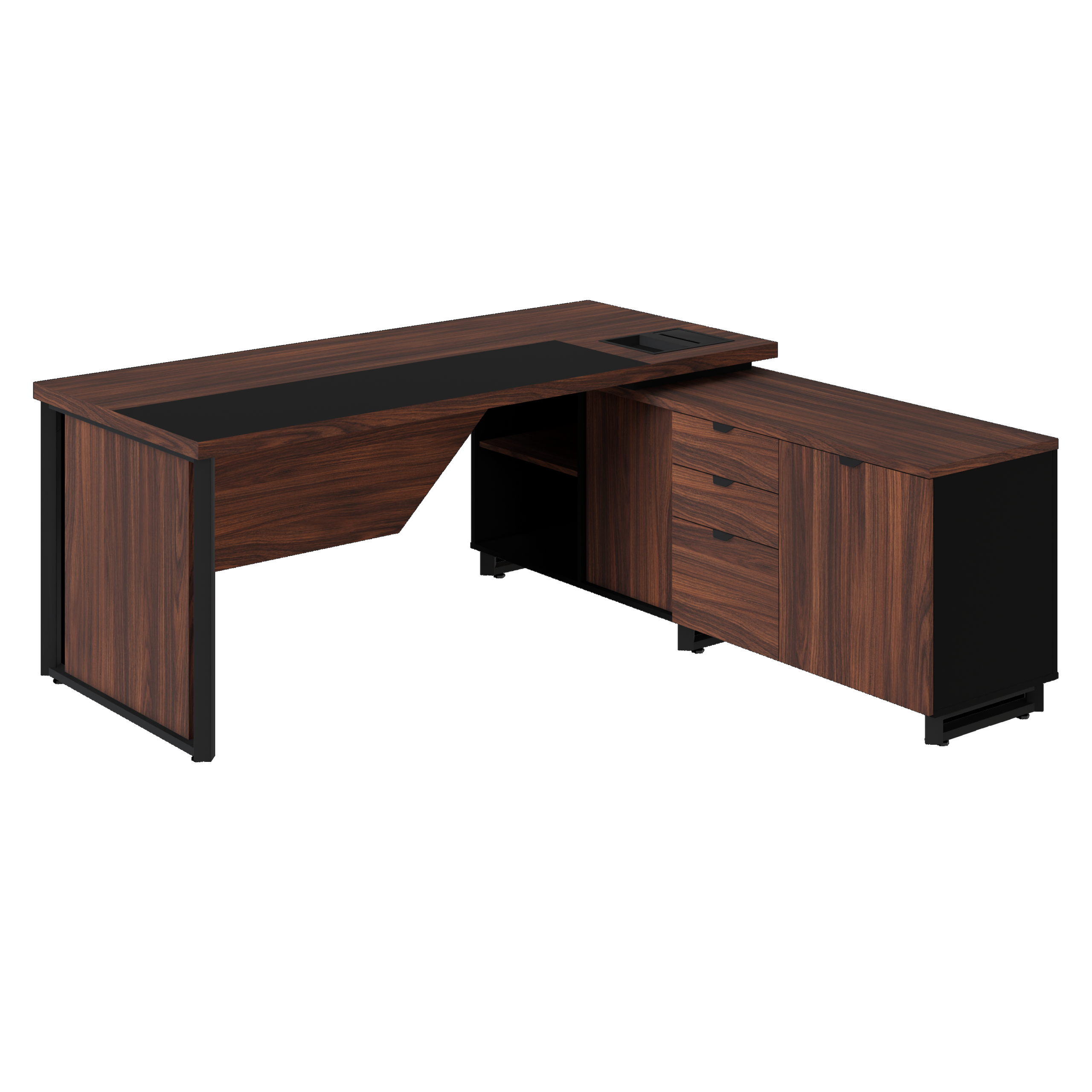 Mesa Diretor Com Armário Lateral